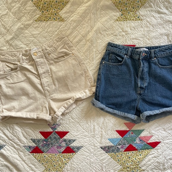 Zara shorts set of two cream blue 6 - Picture 2 of 10
